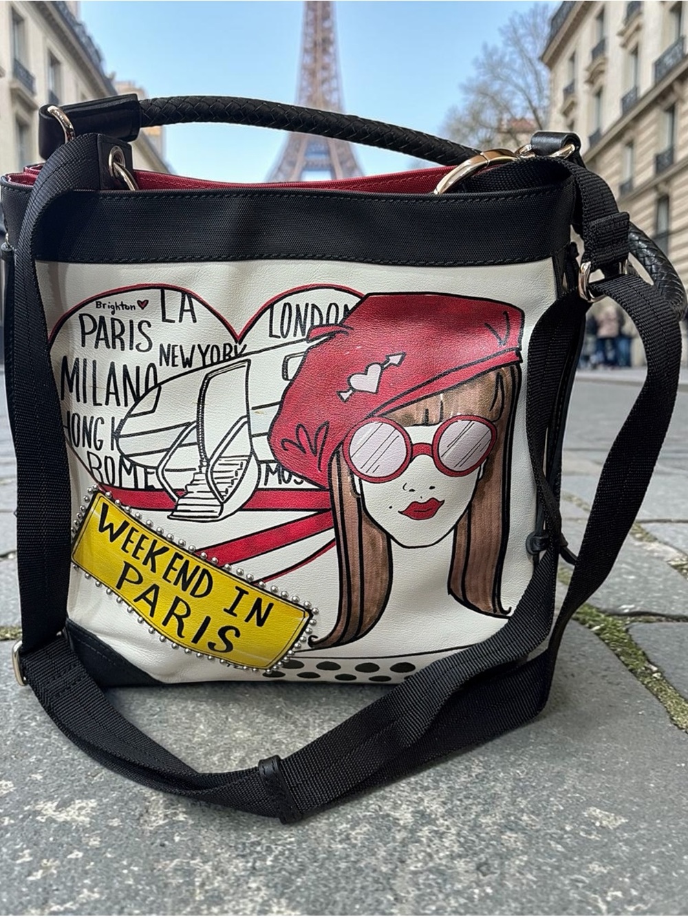 Brighton "Weekend in Paris" Convertible Crossbody/Shoulder Bag